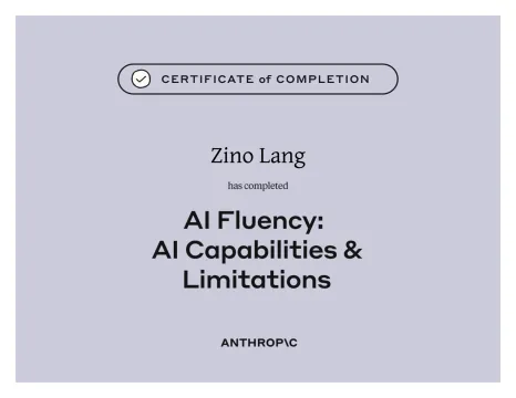 Kursnachweis AI Capabilities and Limitations der Anthropic Academy